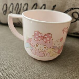 Sanrio My Melody SMALL Cute Pink Character Plastic Cup Mug